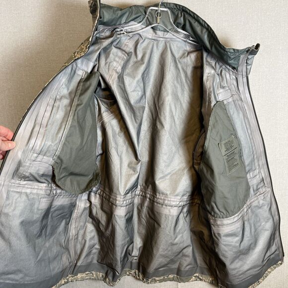 Mens Parka All Purpose Environmental Camouflage ACU Pattern Medium Long Barrier - Picture 3 of 11